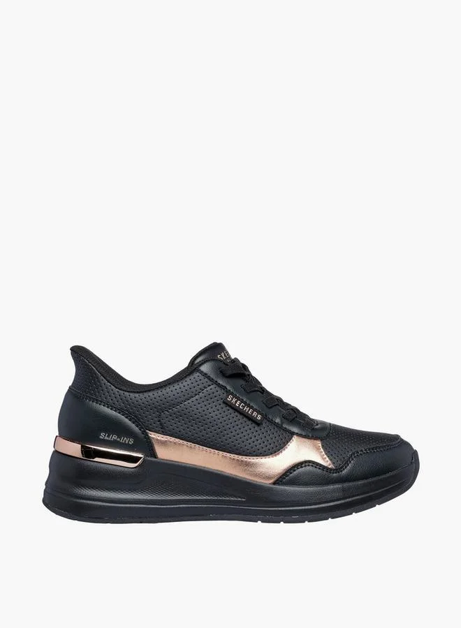 Skechers BLACK Women Lace-Up Sports Shoes for Women | Best Price UAE
