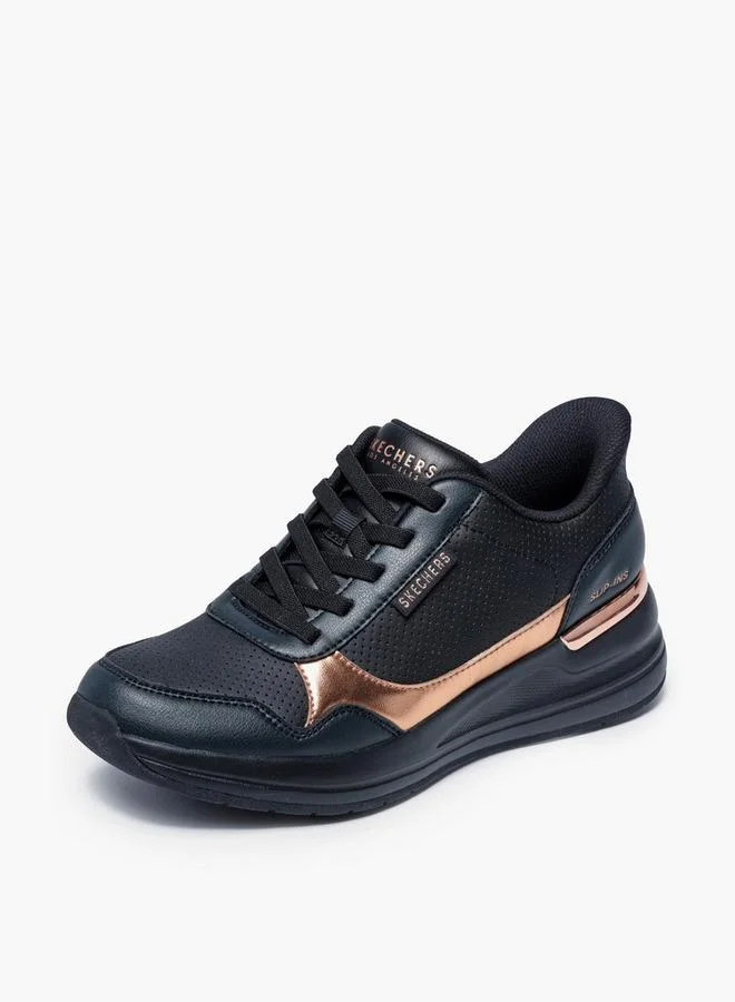 Skechers BLACK Women Lace-Up Sports Shoes for Women | Best Price UAE