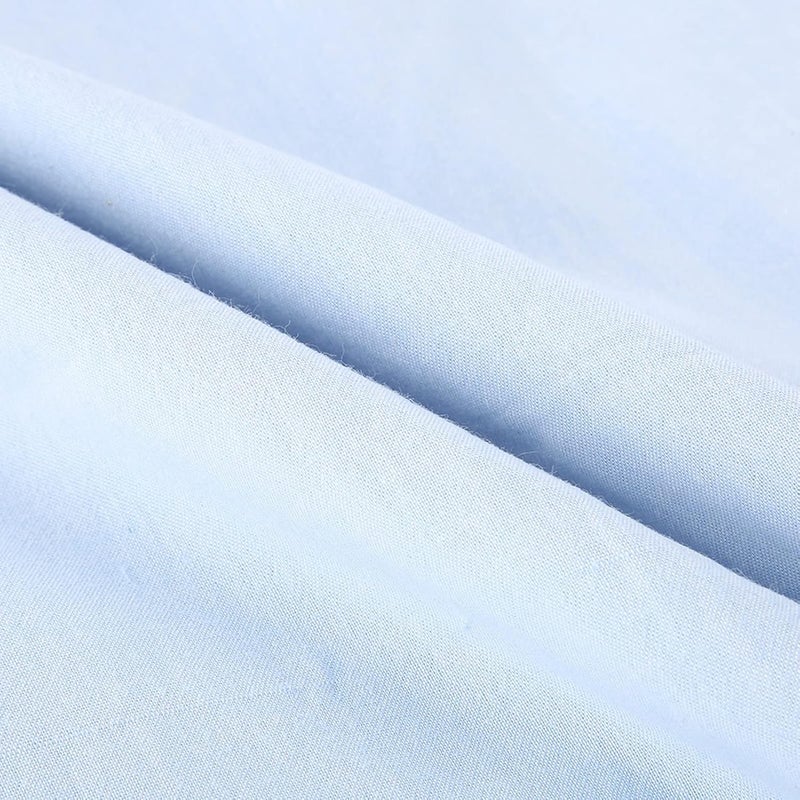 HURRISE Beauty Salon SPA Couch Cover Soft Cotton Bed Cover with Breathable Face Hole, Light Blue, 80x200cm (80 * 200 Plus Hole Cloth) - Image 4