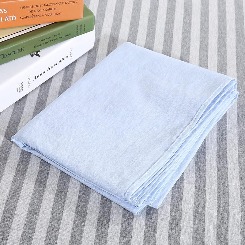 HURRISE Beauty Salon SPA Couch Cover Soft Cotton Bed Cover with Breathable Face Hole, Light Blue, 80x200cm (80 * 200 Plus Hole Cloth) - Image 2