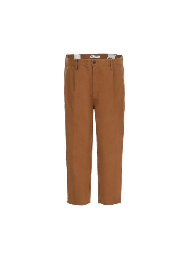 Zara Men's Stylish Versatile Casual Cropped Pants - Image 2