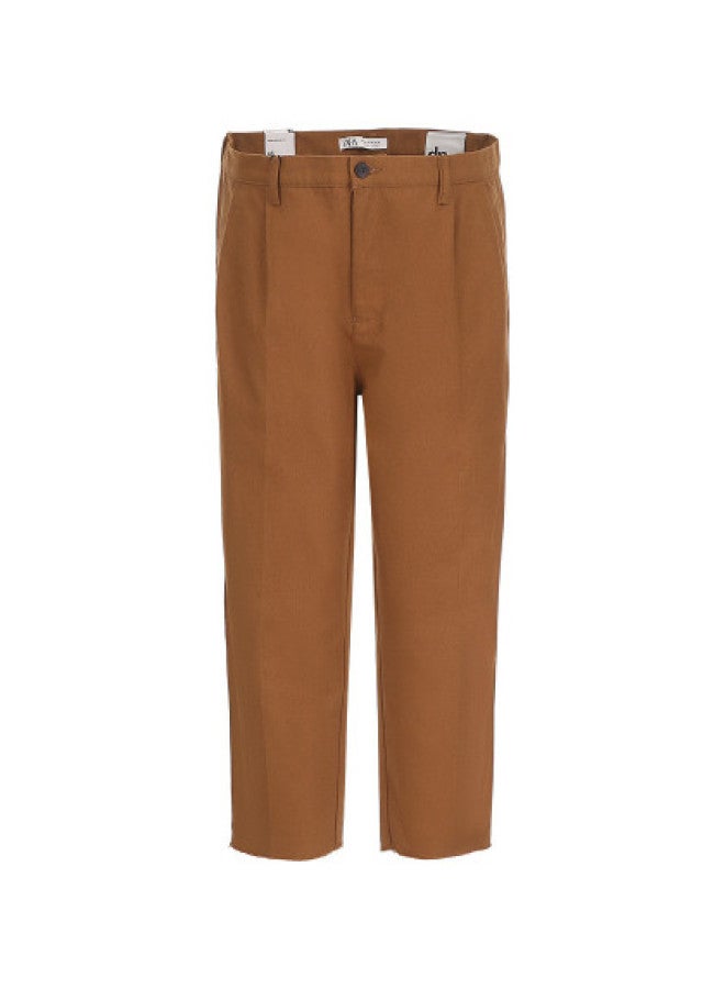 Zara Men's Stylish Versatile Casual Cropped Pants - Image 1