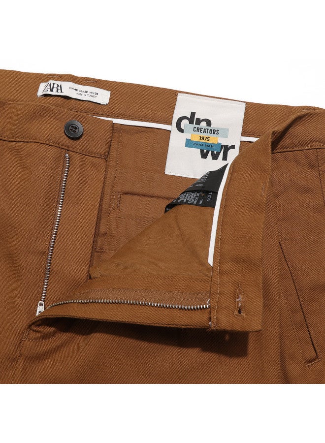 Zara Men's Stylish Versatile Casual Cropped Pants - Image 4
