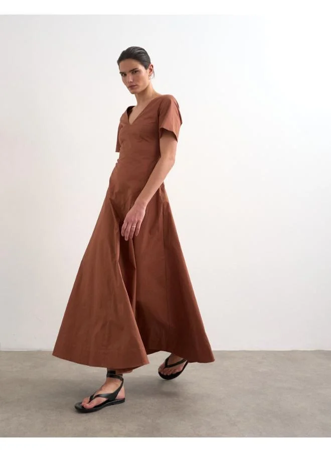 TOPSHOP  Casual Short Sleeve Midi Dress for Women | Best Price UAE