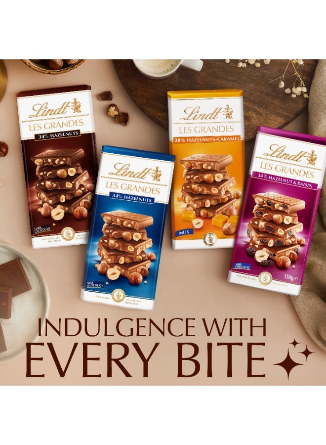 Lindt Les Grandes Hazelnut & Raisen 150g - Image 4