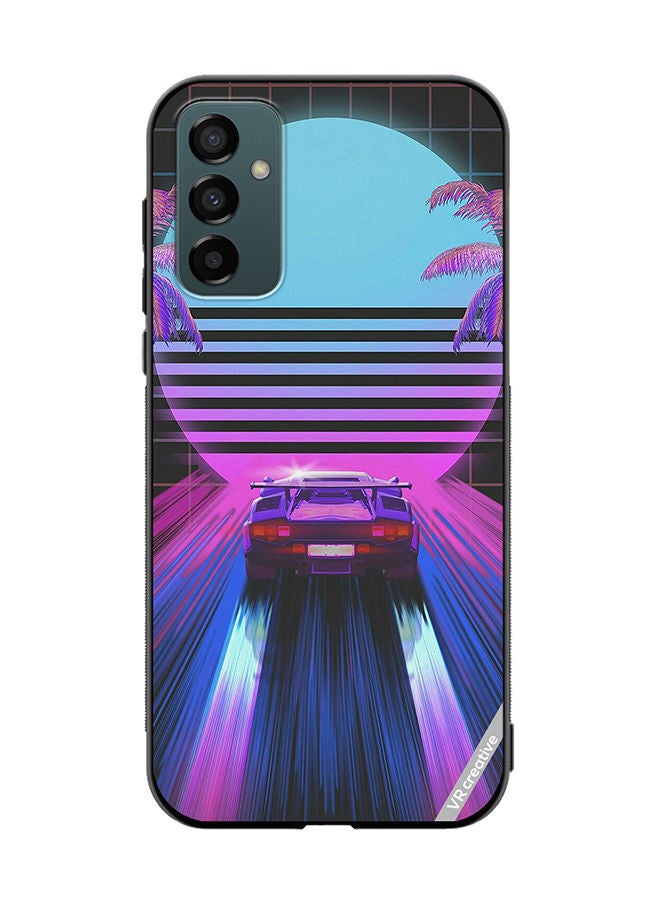 VR CREATIVE Protective Case Cover For Samsung Galaxy M23 Retro Synthwave Ps4 Design Multicolour - Image 1