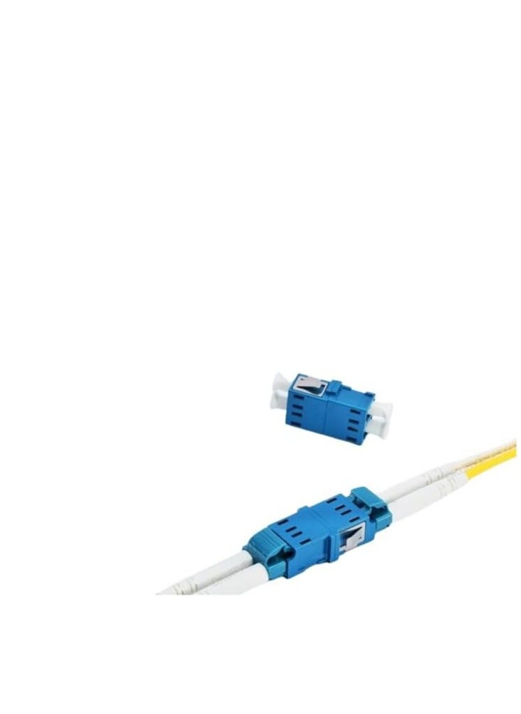 DKURVE DKURVE® LC/UPC Single Mode Coupler Duplex Connect Two Duplex LC/LC Patch Cords [Pack of 10]  - Image 4