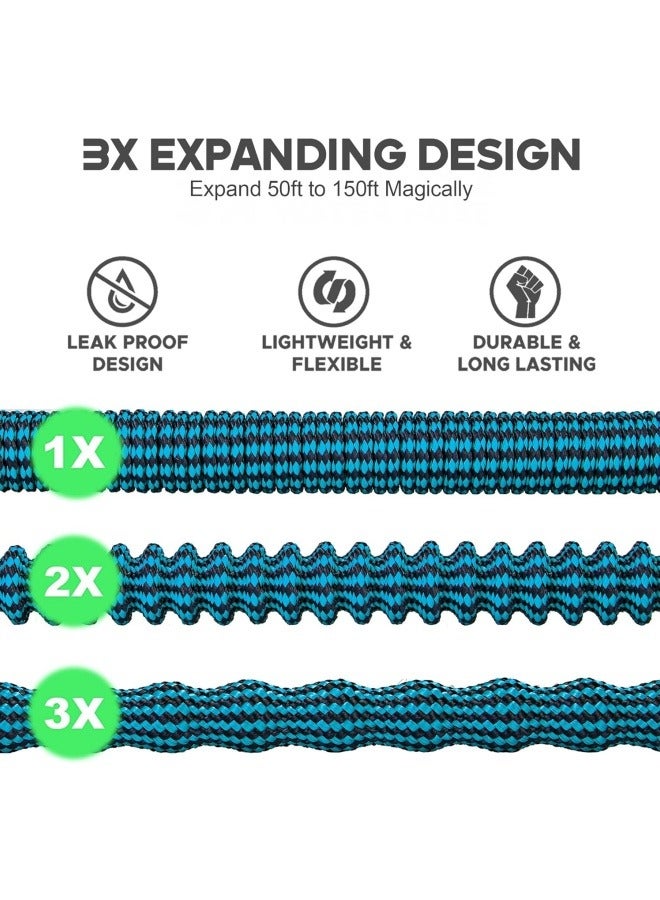 RUIXZSS 50 ft Expandable Garden Hose with 10 Function Nozzle Sprayer, Lightweight Flexible Water Hose with Durable Collapsible Latex Core & Solid Brass Fittings - Image 4