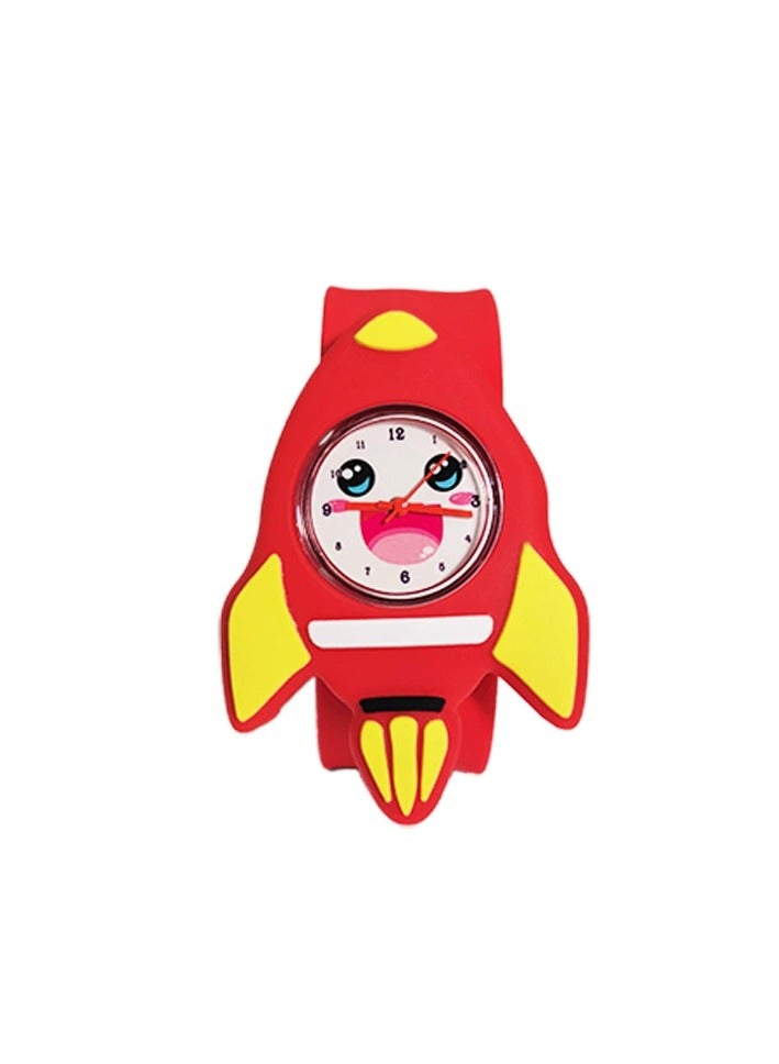 Goolsky Cute Cartoon Traffic Kids Slap Watch – Silicone Quartz Wristwatch for Boys and Girls  - Image 2