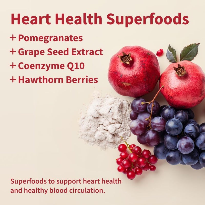 Snap Supplements Heart Health Gummies Blood Circulation Supplements CoQ10 Heart Health Supplements Blood Flow Supplement Sugar Free 60 Gummies - Image 2