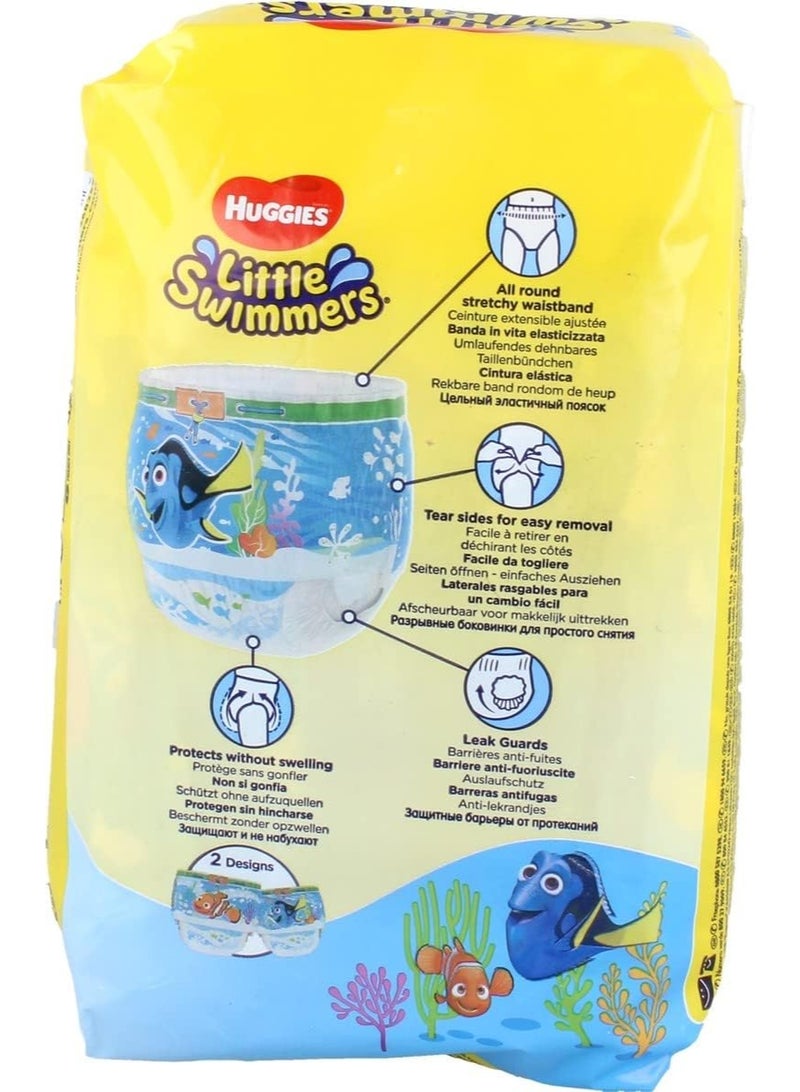 Huggies Little Swimmers Disposable Swim Nappies, Size 3-4, Pack of 12 Nappies - Image 4
