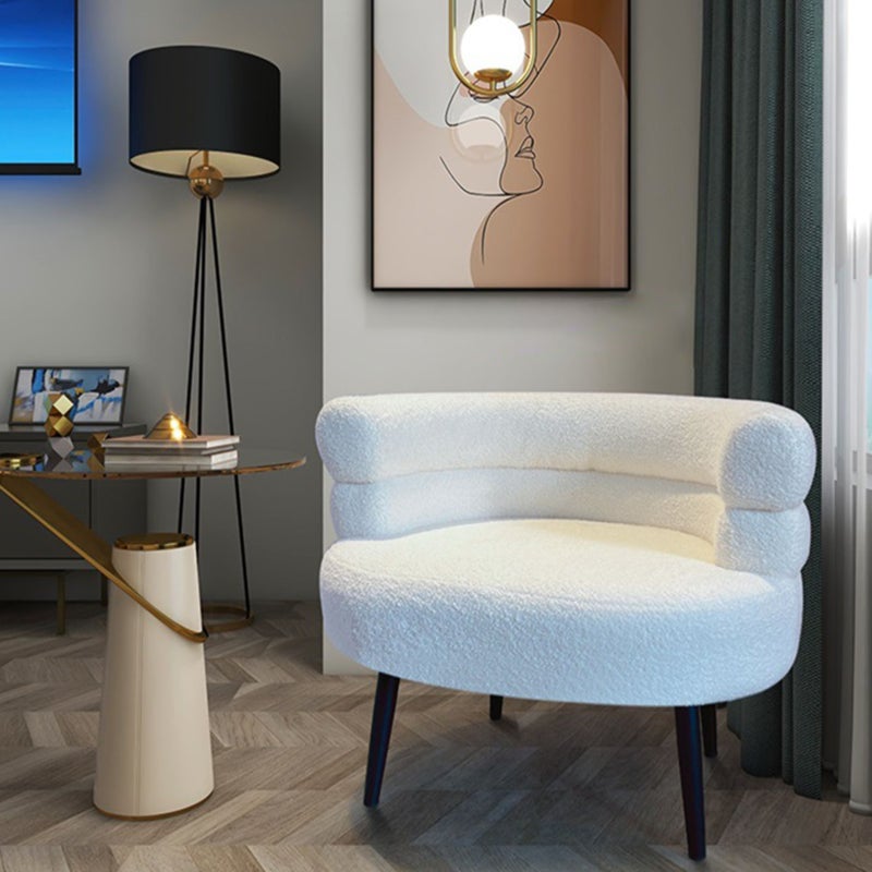 Sharpdo Lazy Sofa Chair, Balcony Leisure Chair, Lambskin Back Chair, Suitable for Living Room and Bedroom - Image 4