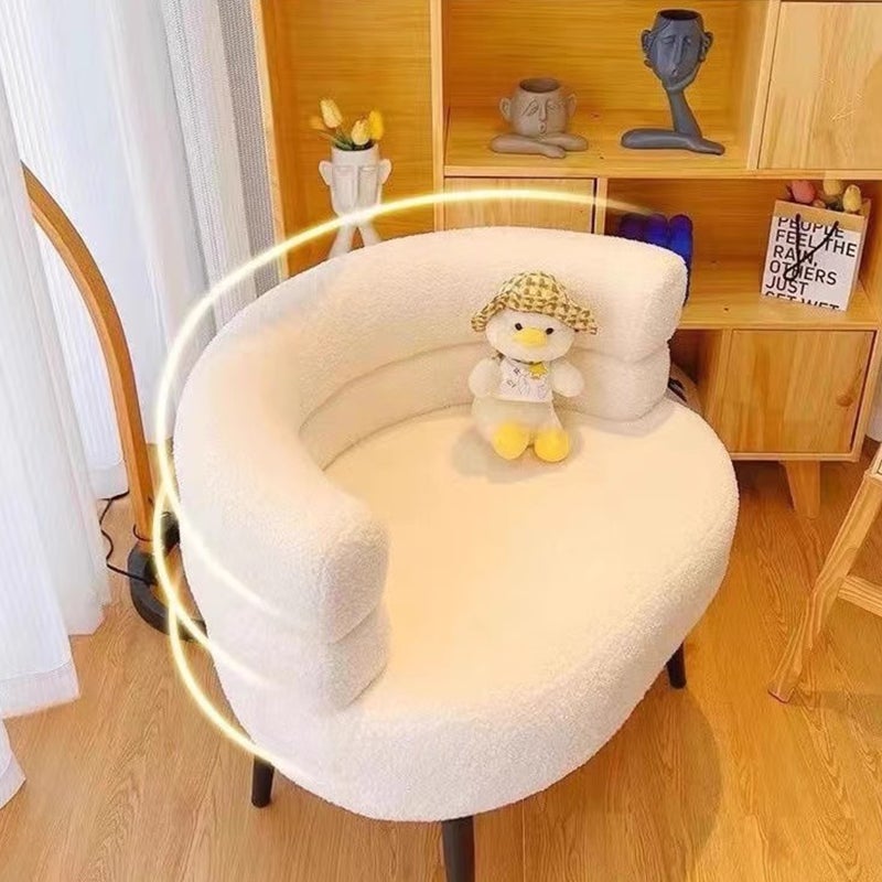 Sharpdo Lazy Sofa Chair, Balcony Leisure Chair, Lambskin Back Chair, Suitable for Living Room and Bedroom - Image 5