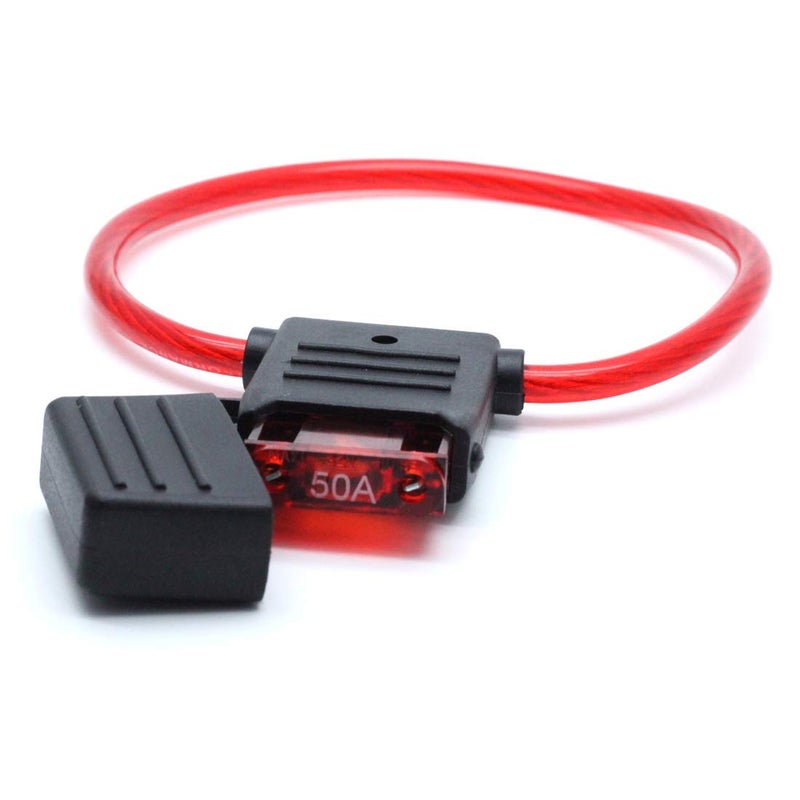 AUTUT 2 Pcs Automotive In-line Blade Fuse Holder, 10 AWG, 50A for Large Vehicles - Image 3