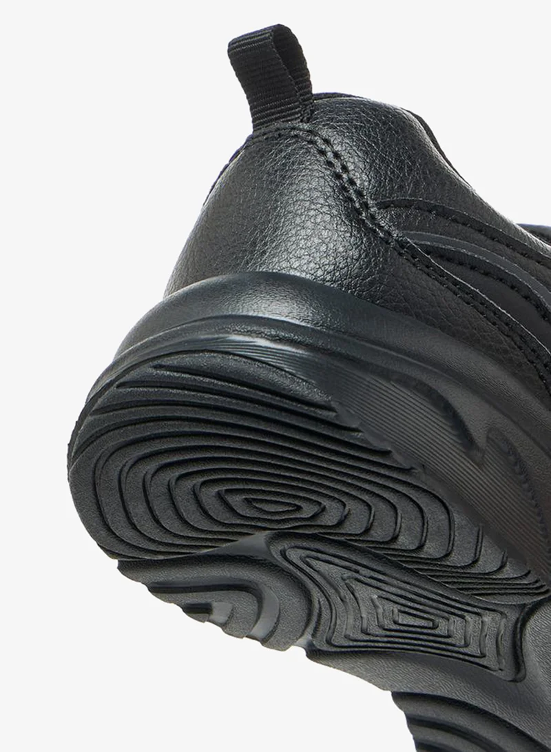 Dash BLACK Unisex Panelled Hook & Loop School Shoes  | Best Price UAE