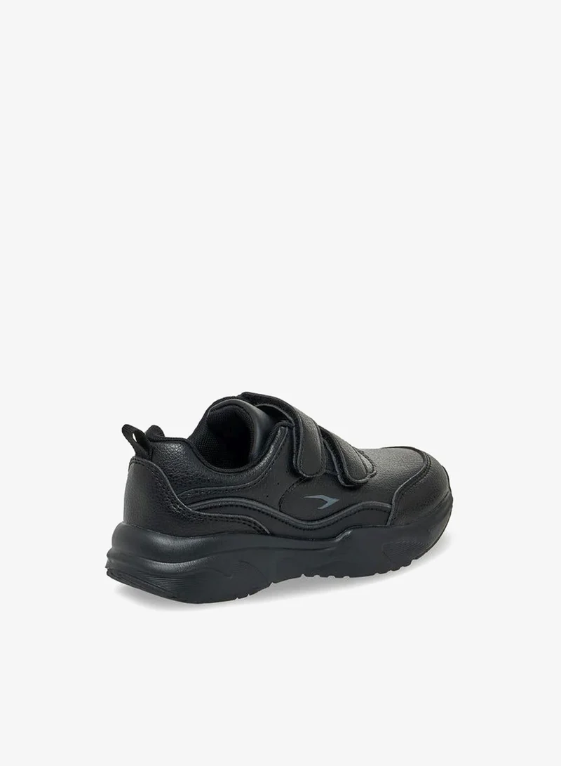 Dash BLACK Unisex Panelled Hook & Loop School Shoes  | Best Price UAE