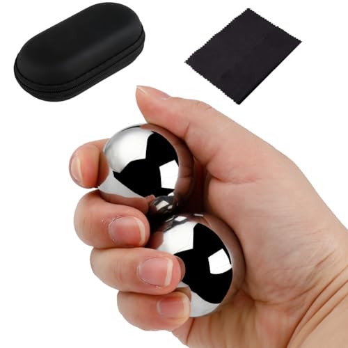 Phaicoilo Chinese Baoding Balls for Hand: 1.38 Inch 0.77lb Meditation Balls for Exercise Stress Balls - Image 1