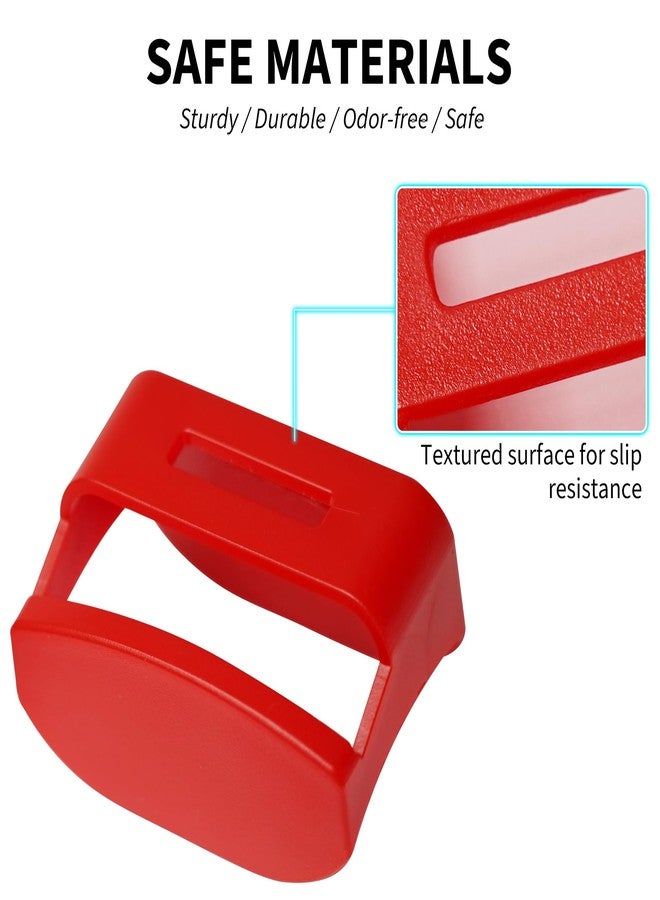 Doytn Buckle Release Protector for Child Seats – Helps Prevent Accidental Pressing by Kids – 2 Pack (Red) - Image 3