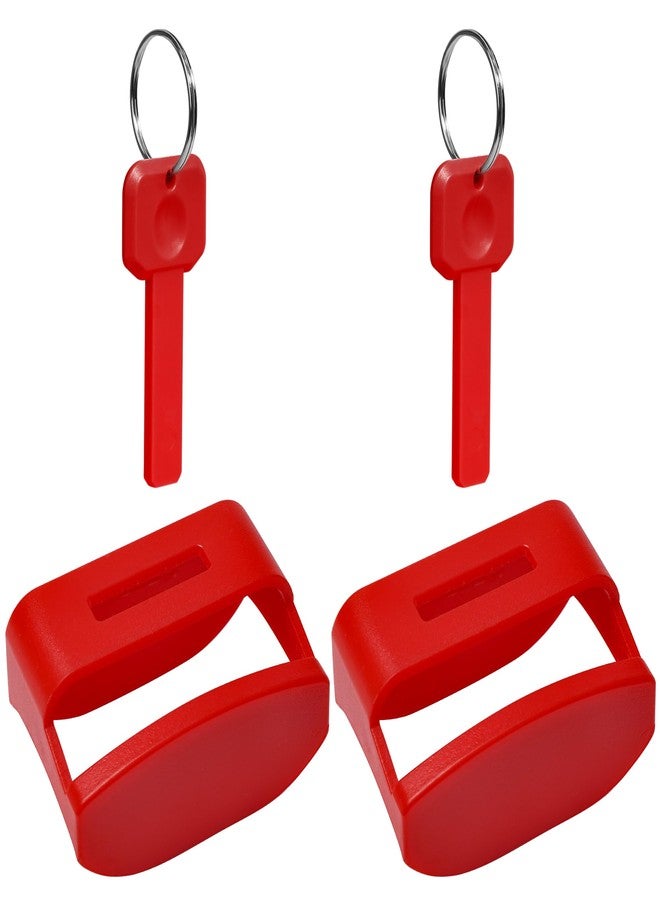 Doytn Buckle Release Protector for Child Seats – Helps Prevent Accidental Pressing by Kids – 2 Pack (Red) - Image 1