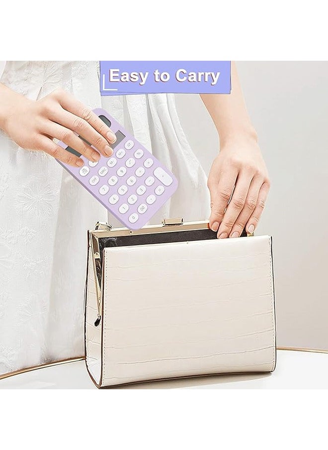Generic - Desk Calculator, Standard Calculator with 12 Digit Large LCD Display, Cute Calculator with Desktop Dual Power Battery and Solar, Aesthetic Calculator for Office, School and Home Use - Image 1