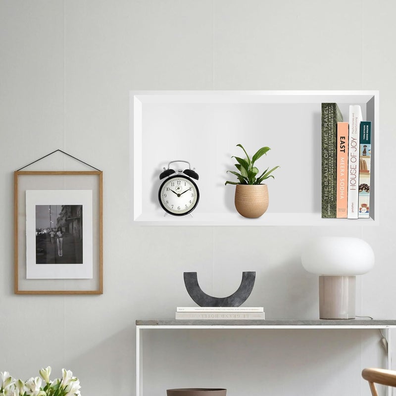 BATHFINESSE 24x12 White Shower Niche, 1 Shelf, Modern Style, Shower Wall Surround, Tile Ready, Wall Mounted - Image 4