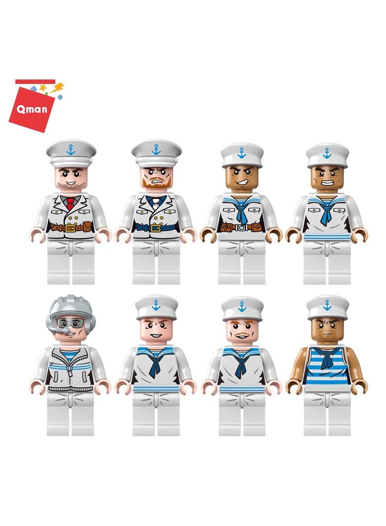 Qman Mine City Carrier Warship 910 Pieces - C112  - Image 4