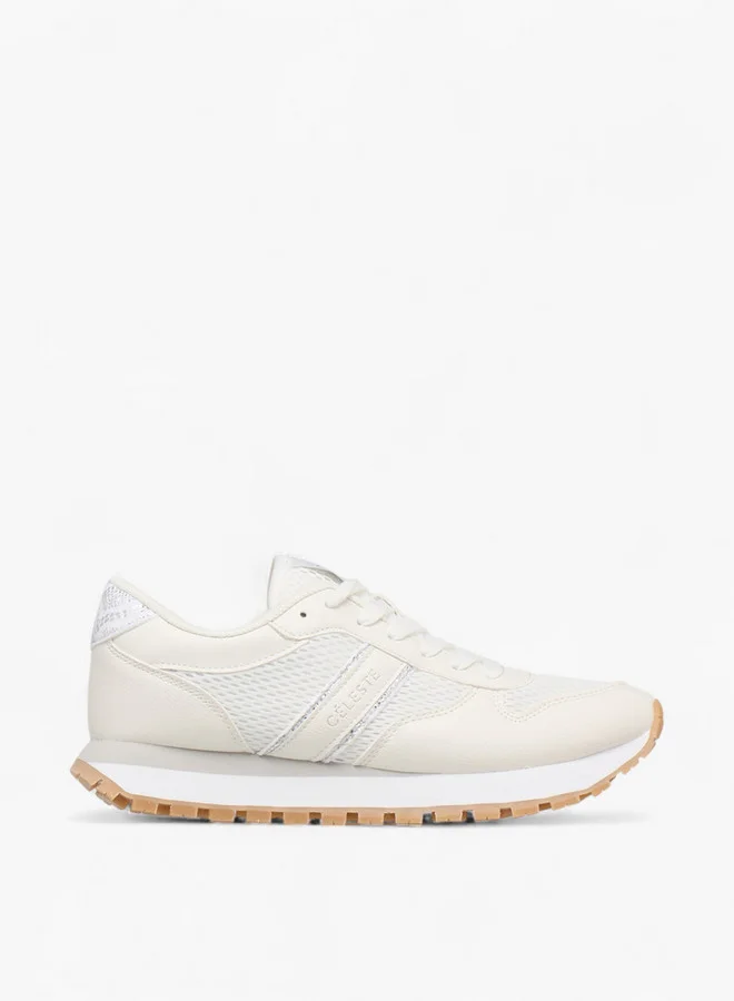 Celeste Women's Panelled Lace-Up Sneakers