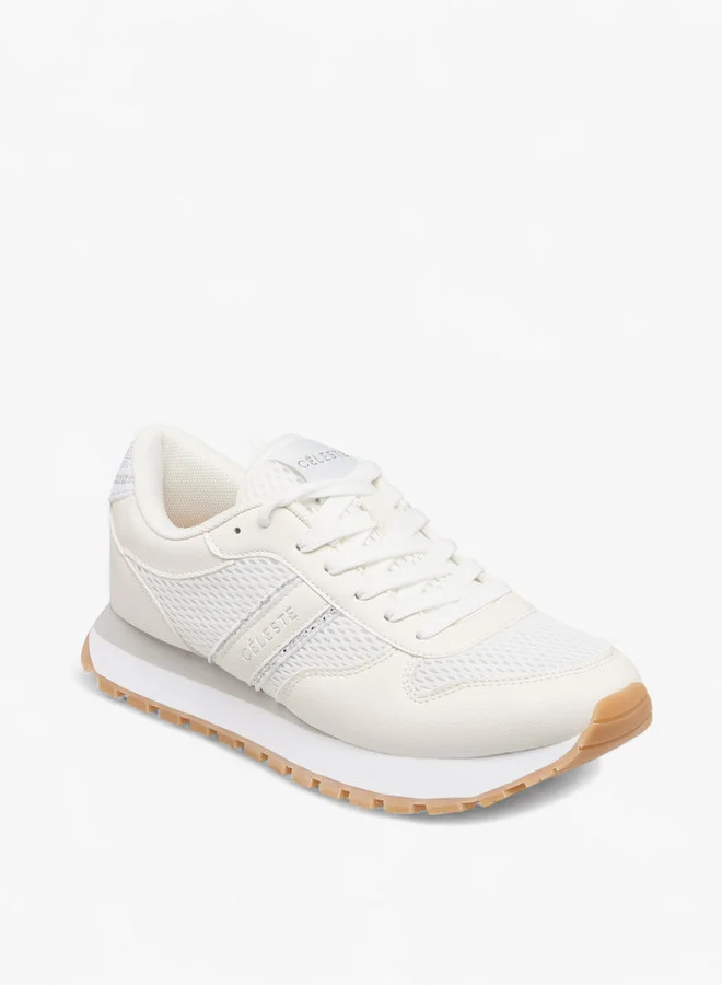 Celeste Women's Panelled Lace-Up Sneakers