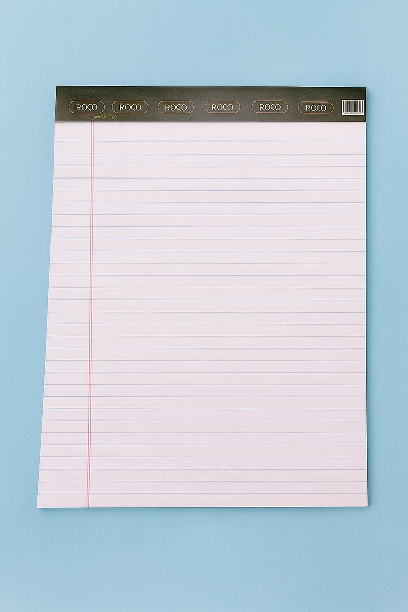 روكو دفتر كتابة روكو A4 – 40 ورقة، ورق مسطر أبيض للاستخدام في المكتب والمدرسة واللوازم المكتبية - Image 4