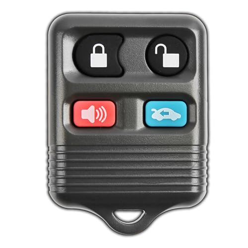 KeylessOption Key Fob for 1995 1996 1997 1998 1999 2000 2001 2002 2003 2004 2005 2006 Ford Crown Victoria Mercury Lincoln Mark VIII Car Remote, 4-Button CWTWB1U313, Programming Guide Included - Image 1