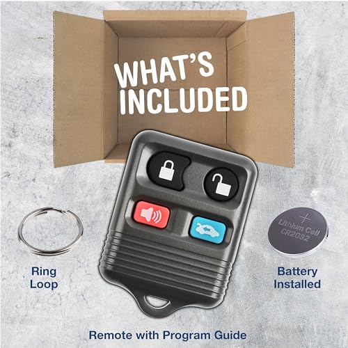 KeylessOption Key Fob for 1995 1996 1997 1998 1999 2000 2001 2002 2003 2004 2005 2006 Ford Crown Victoria Mercury Lincoln Mark VIII Car Remote, 4-Button CWTWB1U313, Programming Guide Included - Image 2