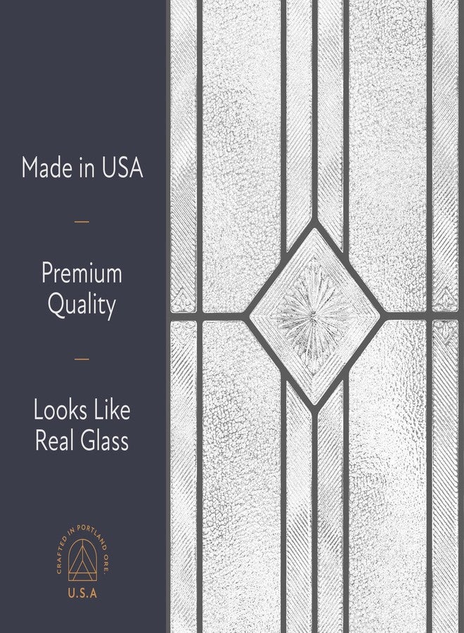 آرت سكيب آرتسكيب جنيف | غشاء نافذة للخصوصية بنمط زجاج معشق مزخرف | غير لاصق ويوفر حماية من الأشعة فوق البنفسجية | سهل التركيب والإزالة | 24 × 36 بوصة | صنع في الولايات المتحدة الأمريكية - Image 4