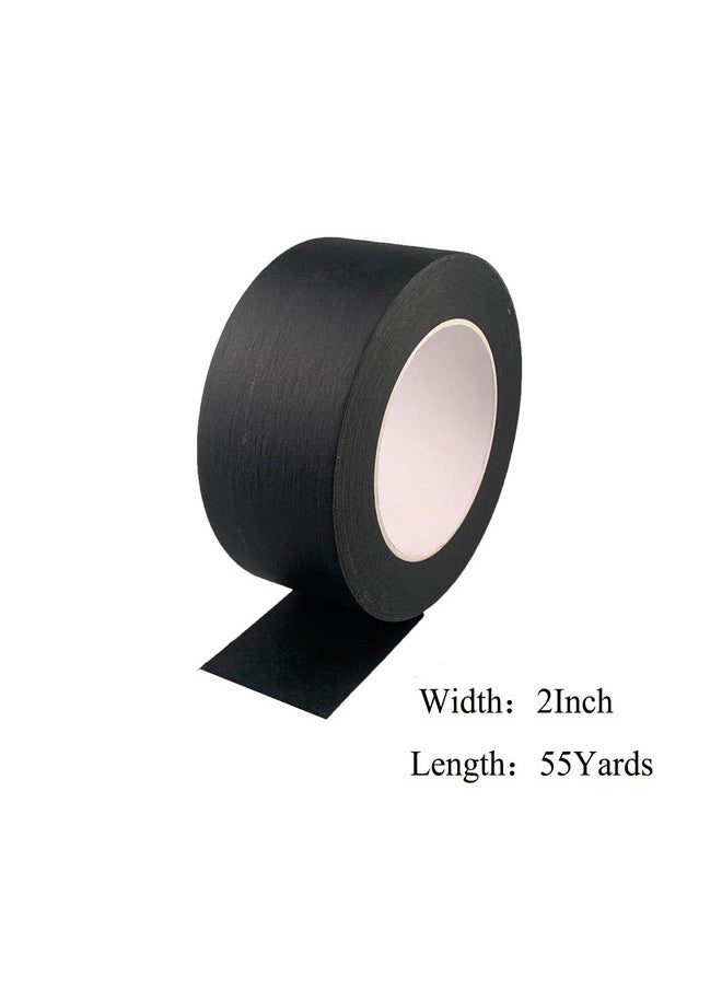 Baijixin 2 Inch Black Wide Masking Tape, Black Painters Tape For Home, Office, School Stationery, Diy Art, Crafts, Labeling (2 Inch X 55 Yard)  - Image 3