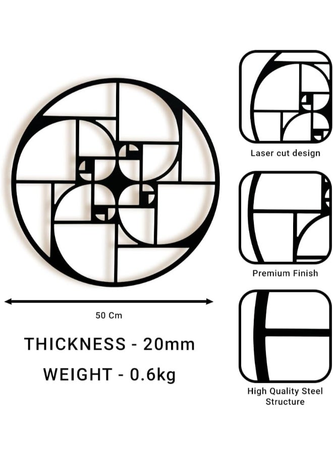 RIGID Geometric Metal Wall Art - Image 2