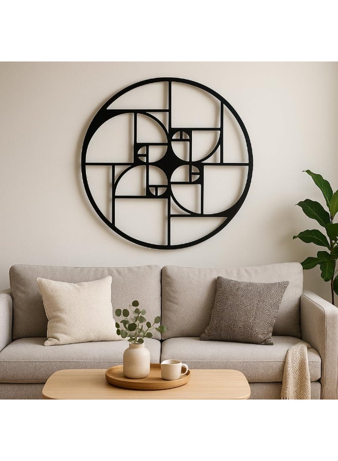 RIGID Geometric Metal Wall Art - Image 1