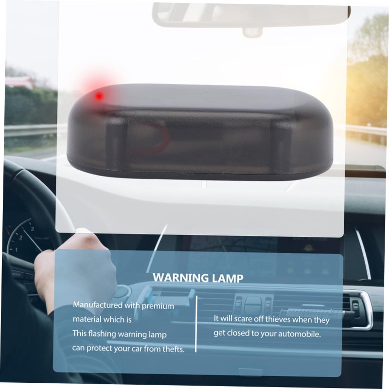 Solar Car Alarm Light 2 Pack LED Flashing Warning Light Black Vehicle Security Anti Theft Light - Image 5