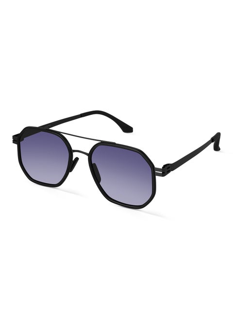 Grey Polarized Hexagonal Sunglasses