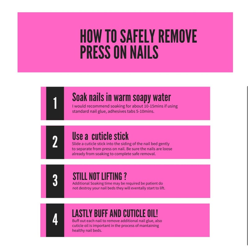 Coslifestore- Press on Nails- Pack of 24 designer nails with full application kit- jelly tabs, glue, buffer and manicure tool (OMBRE PEACH WITH STONES) - Image 4