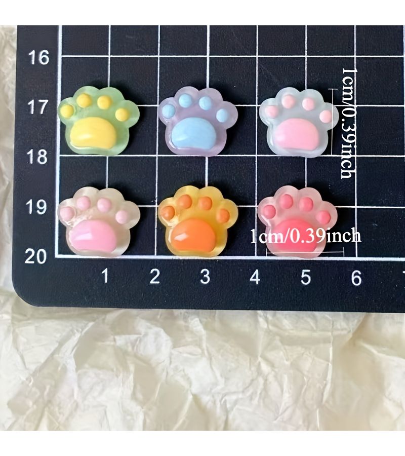 8pcs Assorted Cat Paw Keycap Stickers Keyboard Decoration Accessories - Image 3