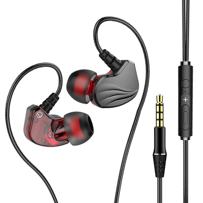 Gunmetal Wired Earphones with 3.5mm Plug Deep Bass for Smartphones and Tablets - Image 2