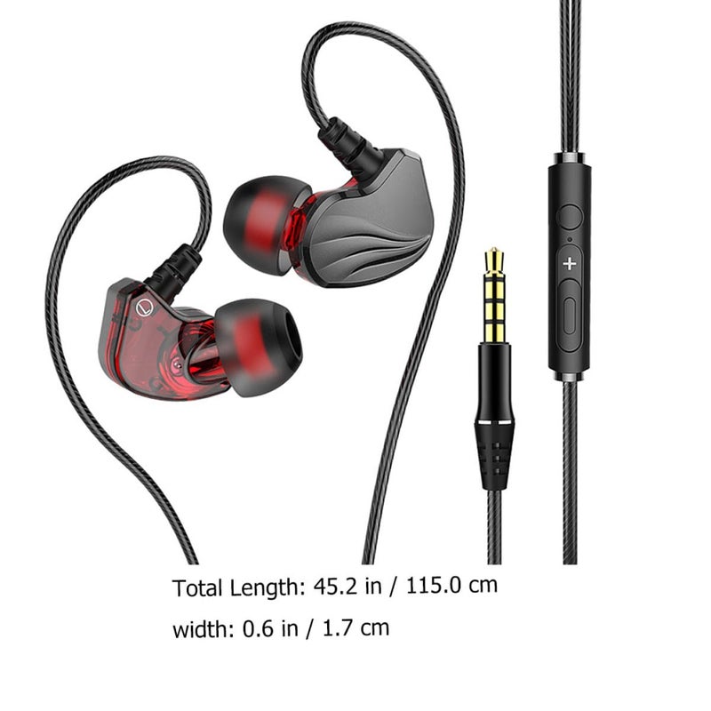 Gunmetal Wired Earphones with 3.5mm Plug Deep Bass for Smartphones and Tablets - Image 3