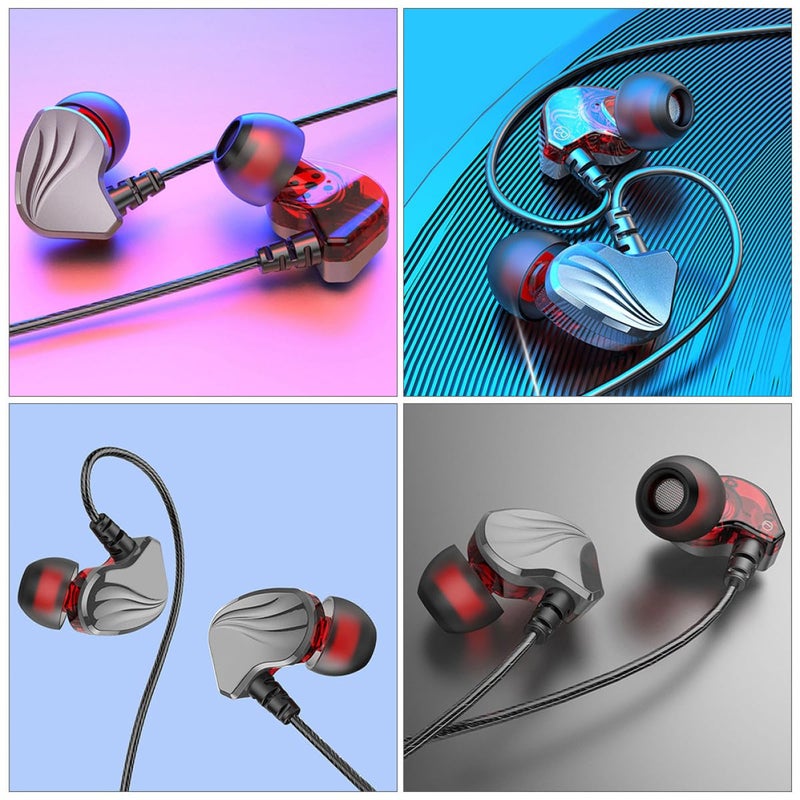 Gunmetal Wired Earphones with 3.5mm Plug Deep Bass for Smartphones and Tablets - Image 4