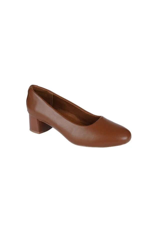 ميشيل مورجان Michelle Morgan Ladies Court Shoes 219JT507 Brown