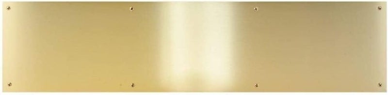CPG Products - Metal Kick Plate, 8-inch Height, 3/64-inch Thick - Choose The Width for Your Door (Brass Tone (BT), 8" X 28")