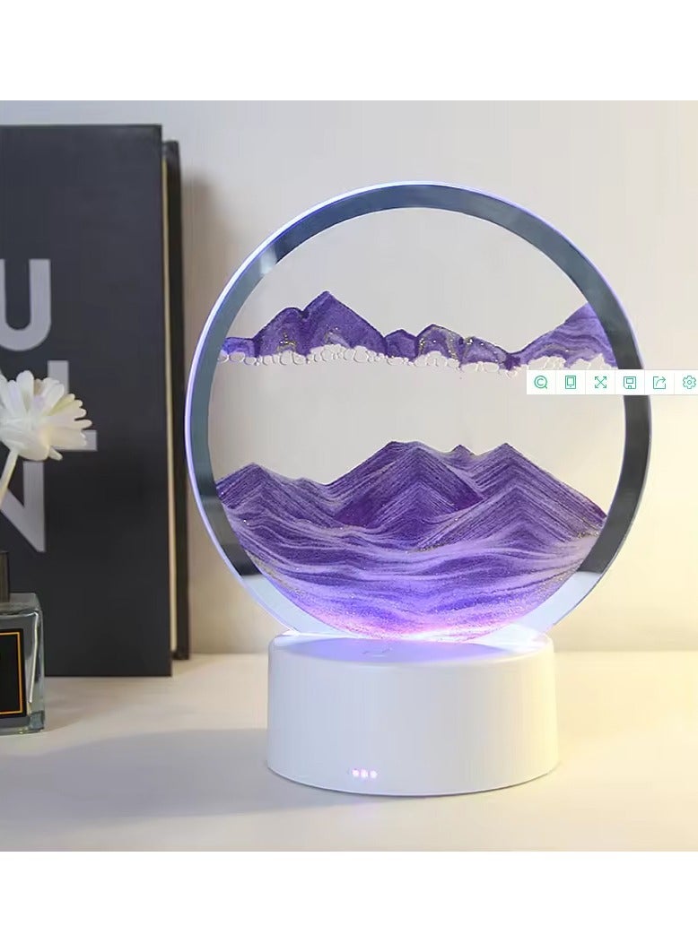 DubaiGallery 3D Quicksand Decorative Table Lamp Dynamic Hourglass Led Night Light Birthday Gift Art Sand Decoration Lighting - Image 2