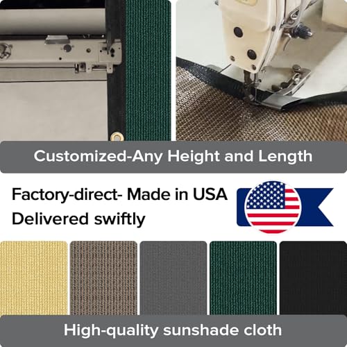 Cisvio 6ftx50ft Fence Privacy Screen Heavy Duty 170 GSM Windscreen & Dustproof Fabric Privacy Screen Covering Mesh Fencing for Outdoor Patio, Balcony, Pool Deck, Dark Green - Image 2