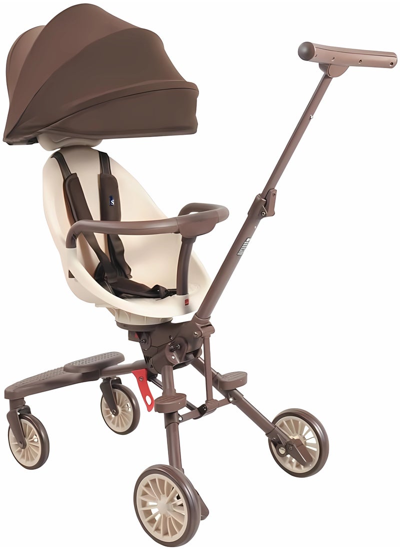 Wemart Lightweight Baby Stroller, Easy One Hand Fold, Travel Ready, Strong, Adjustable Handles, Soft Ride Wheels, Easy Push (Brown) - pzsku/ZB29273169430017D380BZ/45/_/1715239072/19da70da-1251-477a-8ca4-0fe14b58693d