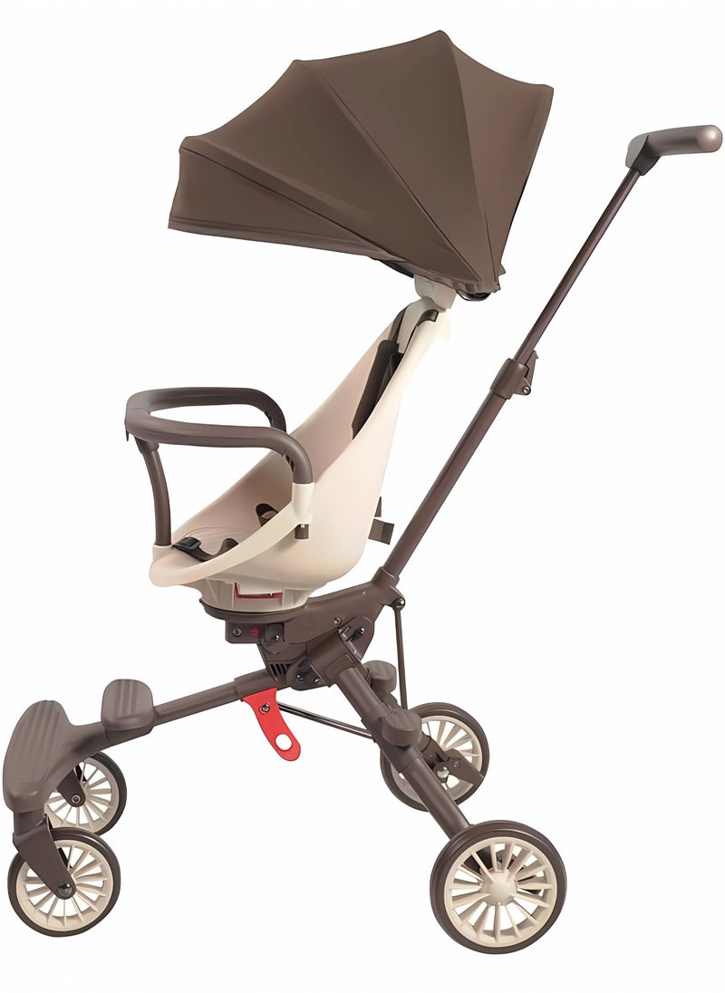 Wemart Lightweight Baby Stroller, Easy One Hand Fold, Travel Ready, Strong, Adjustable Handles, Soft Ride Wheels, Easy Push (Brown) - pzsku/ZB29273169430017D380BZ/45/_/1715239092/3e0254cf-67a9-4499-88c4-a90c45130386