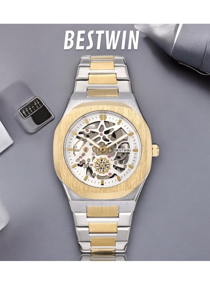 Bestwin Bestwin 983 Men's Quartz Watch High Quality Stainless Steel Band Life Waterproof Men's Watch T.T.W 