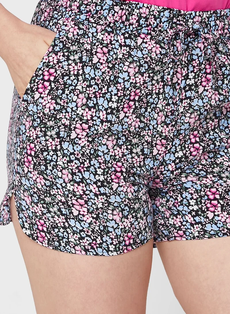 VERO MODA Printed High Waist Shorts